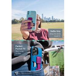 Smartish Prop Tart - Slim Fit Collapsible Loop & Kickstand [Grip for All iPhone & Android Phones] - Purple Reign