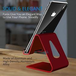 COOLOO Cell Phone Stand,【2 Pack】 Mobile Phone Anti-Skid Holder, Cradle, Dock Compatible Android Smartphone, Phone 11 Pro Xs Max Xr X 8 7 6 6s Plus 5s, Accessories Desk - Red