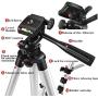 Tripod 40" Aluminum Portable Light Weight Traveler Tripod + Universal Smartphone Holder Mount with Carrying Case for Phone 11 7/7 Plus,6/6s 8/8plus,XR Xs Max 3-Way Floor Stand