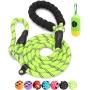BAAPET 6 Feet Slip Lead Dog Leash Anti-Choking with Upgraded Durable Rope Cover and Comfortable Padded Handle for Large, Medium, Small Dogs Trainning with Poop Bags and Dispenser