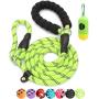 BAAPET 6 Feet Slip Lead Dog Leash Anti-Choking with Upgraded Durable Rope Cover and Comfortable Padded Handle for Large, Medium, Small Dogs Trainning with Poop Bags and Dispenser