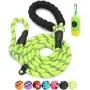 BAAPET 6 Feet Slip Lead Dog Leash Anti-Choking with Upgraded Durable Rope Cover and Comfortable Padded Handle for Large, Medium, Small Dogs Trainning with Poop Bags and Dispenser BAAPET 6 Feet Slip Lead Dog Leash Anti-Choking with Upgraded Durable Rope Cover and Comfortable Padded Handle for Large, Medium, Small Dogs Trainning with Poop Bags and Dispenser