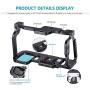 Neewer Camera Cage Compatible with BMPCC 4K and 6K Blackmagic Design Pocket Cinema Camera 4K and 6K with Quick Shoe Plate and Cold Shoe