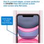JETech Privacy Screen Protector for iPhone 11 and iPhone XR 6.1-Inch, Anti Spy Tempered Glass Film, 2-Pack