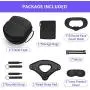 Fromsky Oculus Quest Accessory Set, Travel Case & Knuckle Strap & Lens Protect Cover & Silicone Face Cover Mask & Head Strap Pad for Oculus Quest VR Accessories kit (7-Piece Set) Fromsky Oculus Quest Accessory Set, Travel Case & Knuckle Strap & Lens Protect Cover & Silicone Face Cover Mask & Head Strap Pad for Oculus Quest VR Accessories kit (7-Piece Set)