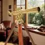 BARSKA Anchormaster 28x60m Brass Refractor Telescope w/ Mahogany Floor Tripod BARSKA Anchormaster 28x60m Brass Refractor Telescope w/ Mahogany Floor Tripod