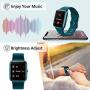 Lintelek Smart Watch, Full Touch Screen Smartwatch, 1.3 Inch Fitness Tracker with HR Monitor, Sleep Tracker, Stopwatch, IP68 Waterproof Fitness Watch Compatible with iOS, Android for Men, Women