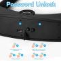 VEEAPE Fingerprint Lock U Lock Bike IP65 Waterproof U Bike Lock, Bicycle Lock with USB Cable, 100 Fingerprints, Unlock Time 0.5 Seconds, Anti-Theft Safety Suitable for Bike Motorcycle Glass Door