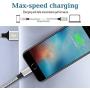 iPhone Charger, MFi Certified Lightning Cable 3Pack 10FT Extra Long Nylon Braided USB Charging & Syncing Cord Compatible iPhone Xs/Max/XR/X/8/8Plus/7/7Plus/6S/6S Plus/5S/SE/iPad