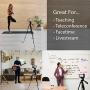 Fugetek 54" Tripod, Works with Phone & Camera, Use for Facetime, Video Calls, Teaching, Lightweight Aluminum, Removable Bluetooth Remote, Mount Smartphone, DSLR, Compatible with Apple Android, Black