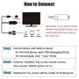 ZFKJERS 3 in 1 Phone to HDMI Cable, Mirroring Cellphone Screen to TV/Projector/Monitor Adapter, 1080P Resolution for iOS and Android Devices (Silver)