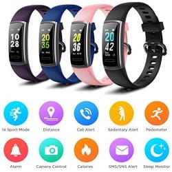 Letsfit Fitness Tracker, Activity Tracker with Heart Rate Monitor, Pedometer Watch with Sleep Monitor, Step Calorie Counter, Smart Bracelet for Women and Men