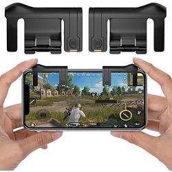 PUBG Mobile Game Controller, YSSHUI Joystick Smart Phone Tablet Gaming Trigger [Upgrade Version] for PUBG/Fortnite/Rules of Survival, Cell Phone Gaming Joysticks for Android iOS(1 Pair)-Black