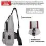 Peicees Travel Gym Bike Sling Bag Shoulder Backpack Daypack w/USB Charging Port Peicees Travel Gym Bike Sling Bag Shoulder Backpack Daypack w/USB Charging Port