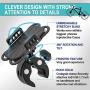 New 2020 Bicycle & Motorcycle Phone Mount，360 Rotation Universal Cell Phone Holder，The Most Secure & Reliable Bike Phone Holder for iPhone SE2/11 Pro/11/Max/XS/XR/X/8, Samsung Galaxy