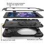 BRAECN Samsung Galaxy Tab S3 9.7 Case (SM-T820) Heavy Duty Shockproof Rugged Armor Three Layer Hard PC+Silicone Hybrid Impact Resistant Defender Full Body Protective Case with a Hand Strap (Black)