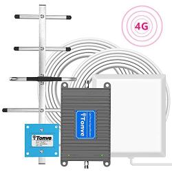 AT&T Cell Signal Booster, Cell Phone Signal Booster for All Carriers AT&T T-Mobile 700MHz Band 12/17 4G LTE Home Office Use Cellular Repeater Amplifier Kit Boost Voice and Data Up to 4,500Sq Ft