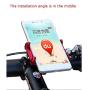 GUB Bike Phone Mount Holder,Bicycle Handlebar Phone Holder Mount Universal Adjustable Rotating Cradle Clamp for Mountain Bike Motorcycle,Fits for iPhone,Samsung Galaxy Android Phones (Black 88)