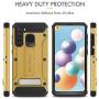 Evocel Galaxy A21 Explorer Series Pro with Glass Screen Protector and Belt Clip Holster for The Samsung Galaxy A21, Gold