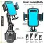 Car-Cup-Holder-Phone-Mount Adjustable Pole Automobile Cup Holder Smart Phone Cradle Car Mount for iPhone 11 Pro/XR/XS Max/X/8/7 Plus/6s/Samsung S10 /Note 9/S8 Plus/S7 Edge(Blue) Car-Cup-Holder-Phone-Mount Adjustable Pole Automobile Cup Holder Smart Phone Cradle Car Mount for iPhone 11 Pro/XR/XS Max/X/8/7 Plus/6s/Samsung S10 /Note 9/S8 Plus/S7 Edge(Blue)