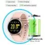 RUNDOING Smart Watch for Android Phones, 1.3 Inch Color Screen Fitness Tracker Activity Tracker, Heart Rate Monitor Fitness Watch,Compatible with iOS and Android