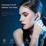 Wireless Earbuds Bluetooth 5.0 with Charging Case, Wireless Earphones with Mic Enhanced Bass, Long Playtime, IPX7 Waterproof, Smart Touch Control, HD Stereo Sport Headset for Work/Running/Travel Black