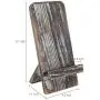 MyGift Rustic Barnwood Universal Smartphone Dock Charging Stand, Desktop Cell Phone Cradle, Brown MyGift Rustic Barnwood Universal Smartphone Dock Charging Stand, Desktop Cell Phone Cradle, Brown