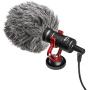 BOYA by-MM1 Cardioid Shotgun Microphone with SK-PSC1 SmartGrip Selfie Stand Mount for iPhone X 8 7 7 Plus Samsung Android Smarthone DSLR Camera Computer Tripod Vlog Facebook Livestream YouTube Video