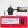 gaming for PUBG Mobile phone Game Controller Dual USB Ports Mouse and Keyboard Battledock Converter for Android Phone