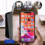 Ferilinso [4 Pack] 2 Pack Privacy Screen Protector + 2 Pack Camera Lens Protector for iPhone 11 Pro Max (6.5’’), Anti Glare/Spy/Scratch 9H Tempered Glass Film