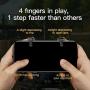 Gamepad Joystick for PUBG Gaming Trigger Smart Fire Button Aim Trigger Key L1R1 Shooter Controller for Mobile Phone Game (Color : White)