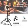 JOGDRC 10.2" Selfie Ring Light with Tripod Stand & Phone/Pad Holder for Live Sream/Makeup, Mini LED Camera Ringlight for YouTube Video/Photography Compatible with iPhone 11 Xs Max XR iPad Android