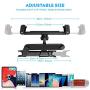 Tablet Holder For Car Mount, DM Car Headrest Holder For Tablet Headrest Car Tablet Holder Compatible With iPad/Samsung Galaxy Tabs/Amazon Kindle Fire HD/Microsoft Surface/4.7-12.9" Cell Phones (Black)