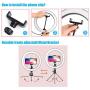 10”Ring Light CUMIZON LED Dimmable Desktop Lamp Selfie Ring Light with Tripod Stand & Cell Phone Holder for YouTube Video,Led Camera Ringlight for Live Stream,Makeup