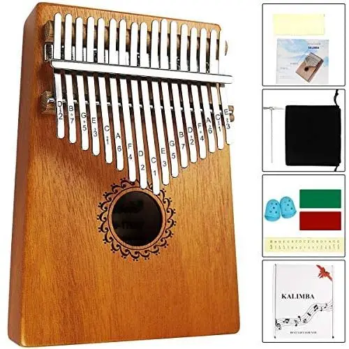 Kalimba Thumb Piano 17 Keys with mahogany Wood Portable Mbira Finger Piano Gifts for Kids and piano Beginners Professional (Matte brown) Kalimba Thumb Piano 17 Keys with mahogany Wood Portable Mbira Finger Piano Gifts for Kids and piano Beginners Professional (Matte brown)