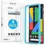 OMOTON [4 Pack] Screen Protector for Google Pixel 4, Tempered Glass/Alignment Frame/Scratch Resistant/Only Cover Display Area