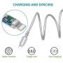 Lightning Cable, MAILAIZ iPhone Charger 3pack 6ft Extra Long Nylon Braided Cables Syncing and Fast Charging Cord Compatible with iPhone XS MAX/XR/XS/X/8/7/Plus/6S/6/SE/5S/5C/iPad