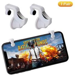 PUBG Mobile Game Controller, Ismael Erickson Phone Trigger Sensitive Shoot and Aim L1R1 Cellphone Gamepad Joystick White