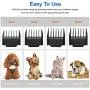 YIDON Dog Clippers Low Noise Cordless Rechargeable Professional Dog Grooming kit for Dogs Cats Pets[Upgrade]