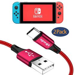 Charger Charging Cable for Nintendo Switch, USB Type C Cable 10Ft Nylon Braided USB C to USB A Fast Data Sync Cord Compatible with Nintendo Switch, Google Pixel, Samsung Galaxy S9 S8 Note 9