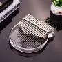 Kalimba 17-Key Thumb Piano Transparent Acrylic Material with Carry Bag