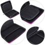 Travel Protective Carrying Storage Bag Compatible for Nintendo 2DS - Hard Shell and Accessories Pocket Storage Organizer for 2DS with Double Zipper, Wrist Strap and Game Storage (Pink)