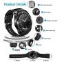 Smart Watch,Smartwatch for Android Phones, Smart Watches Touchscreen with Camera Bluetooth Watch Phone with SIM Card Slot Watch Cell Phone Compatible Android Samsung iOS Phone XS X8 10 11 Men Women