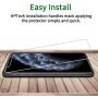 [4 Pack] QHOHQ 2 Pack Tempered Glass Screen Protector +2 Pack Tempered Glass Camera Lens Protector for Apple iPhone 11 Pro(5.8"),[9H Hardness] HD Transparent Scratch-Resistant [Bubble Free]