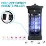 Homesuit Bug Zapper 15W for Outdoor and Indoor ,High Powered 4000V Electric Mosquito Zappers Killer , Waterproof Insect Fly Trap Outdoor ,Electronic Light Bulb Lamp for Home Backyard Patio