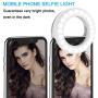 Selfie Ring Light, MercuryGo Rechargeable Portable Clip on 40 LED Circle Light with 3 Light Modes for iPhone/Android Smart Phone Photography, Camera Video Recording, Vlog