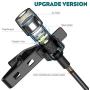 PoP voice Upgraded Lavalier Lapel Microphone, Omnidirectional Condenser Mic for Apple iPhone iPad Mac Android Smartphones, Youtube, Interview, Studio, Video, Recording,Noise Cancelling Mic
