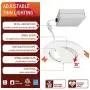 OSTWIN 4 Inch LED Gimbal Recessed Light with Junction Box 9W (45W Eqv) Dimmable Thin Adjustable LED Recessed Light 585lm, 3000K (Warm Light), ETL and Energy Star Listed, Pack of 12 OSTWIN 4 Inch LED Gimbal Recessed Light with Junction Box 9W (45W Eqv) Dimmable Thin Adjustable LED Recessed Light 585lm, 3000K (Warm Light), ETL and Energy Star Listed, Pack of 12