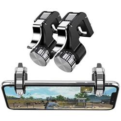 Newseego Mobile Game Controllers, Phone Triggers for Mobile Phone, Shooter Sensitive Controller Joysticks Aim & Fire Trigger Keys for Knives Out/Rules of Survival (1 Pair Mobile Triggers)-Black