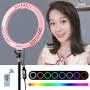 Selfie Ring Light with Tripod Stand with Phone Holder for, Live Stream,Self-Portrait Shooting (Pink,1 X Fill Light +1 X Mobile Phone Clip +1 X Remote Control, 10.2) Selfie Ring Light with Tripod Stand with Phone Holder for, Live Stream,Self-Portrait Shooting (Pink,1 X Fill Light +1 X Mobile Phone Clip +1 X Remote Control, 10.2)